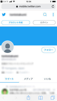 Twitter_web　iOS　QRコード　スキャン